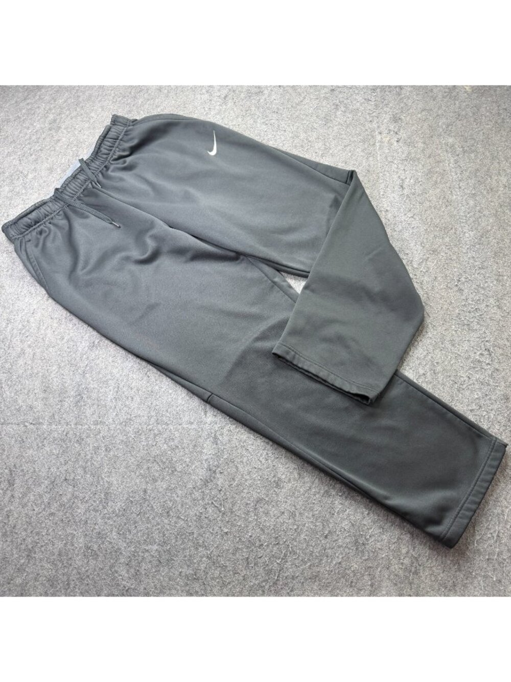 Nike Sweatpants Men XL Gray Fleece 31" THERMA Training Open Hem 867304 b193